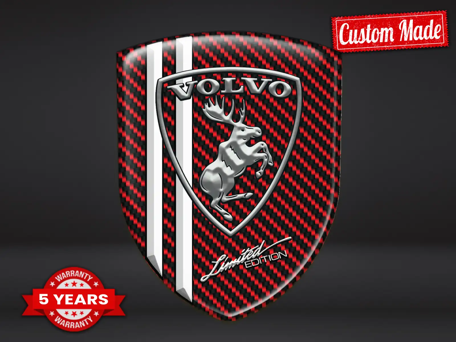 Volvo Emblemas Auto Personalizados Resistentes Limitados